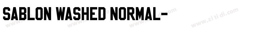 Sablon Washed Normal字体转换